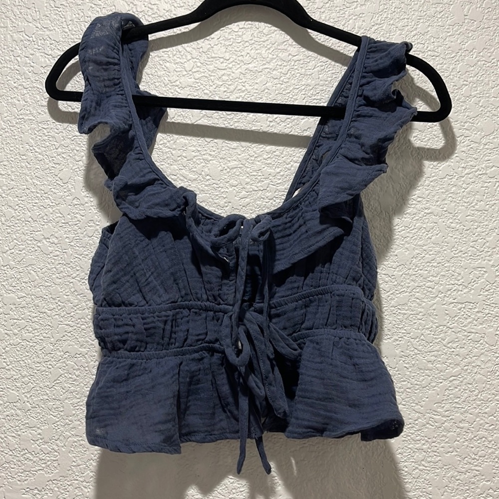 Woven crop top